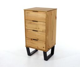 Core Products Texas 4 Drawer Narrow Chest in Light Brown - thumbnail 2
