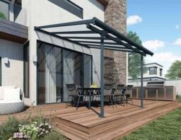 Palram Patio Cover Sierra 3X3.05 Clear - L314 x W299 x H305 - Grey - thumbnail 2