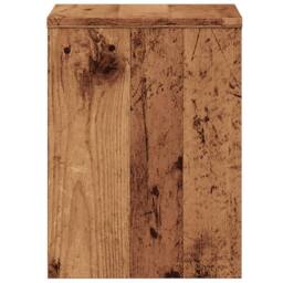 Berkfield Home Bedside Cabinets¬†2 pcs Old Wood 40x30x40 cm Engineered Wood in Brown - Size: 40 x 30 x 40 cm - thumbnail 7