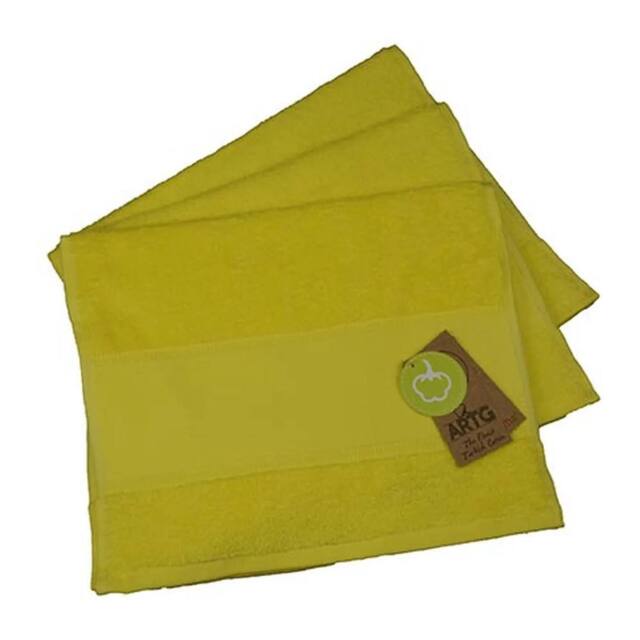ARTG Print-Me Guest Towel in Bright Yellow - image 1