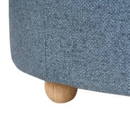 Wyld and Coco Blue Water-Repellent Upholstered Storage Bench - thumbnail 8