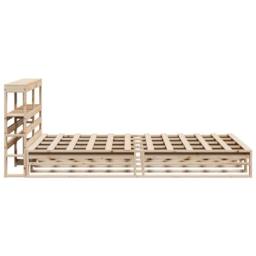 Berkfield Home Bed Frame without Mattress 140x200 cm Solid Wood Pine in Light Brown - thumbnail 7