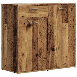 Berkfield Home Sideboard Old Wood 80x36x75 cm Engineered Wood in Brown - Size: 80 x 36 x 75 cm - thumbnail 2