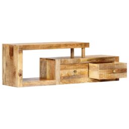 Berkfield Home TV Cabinet 120x30x40 cm Solid Mango Wood in Brown - Size: 120 x 30 x 40 cm - thumbnail 3