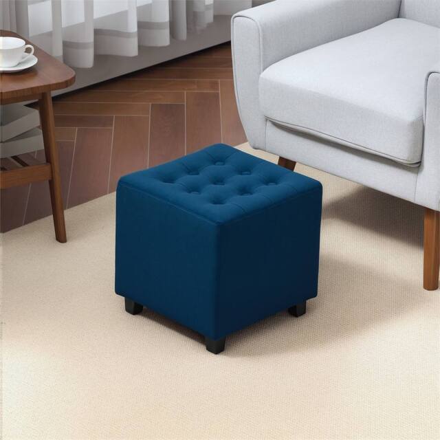 EONLION Blue Small Footstool Ottoman - Size: 100 cm - image 1