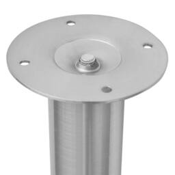 Berkfield Home Telescopic Table Legs 4 pcs Brushed Nickel 710 mm-1100 mm in Silver - thumbnail 4