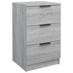 Berkfield Home Bedside Cabinets 2 pcs Grey Sonoma 40x36x65 cm - Size: 40 x 36 x 65 cm - thumbnail 6