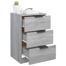 Berkfield Home Bedside Cabinets 2 pcs Grey Sonoma 40x36x65 cm - Size: 40 x 36 x 65 cm - thumbnail 5