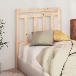 Berkfield Home Bed Headboard 81x4x100 cm Solid Wood Pine in Brown - Size: 81 x 4 x 100 cm - thumbnail 3