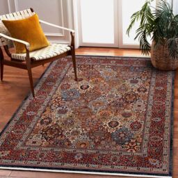 RugsX Wool Keshan Rug in Orange - Size: 200 cm x 290 cm - thumbnail 4