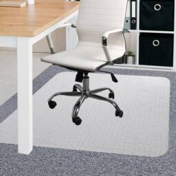 Marlow PVC Chair Mat Office Carpet Floor Protector Non Slip Computer 120X90cm in Clear - Size: 120X90 cm