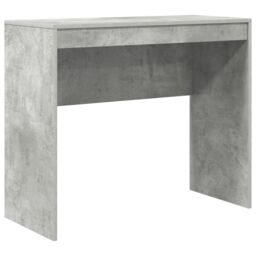 Berkfield Home Desk with Storage Concrete Grey Engineered Wood - thumbnail 4