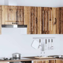 Berkfield Home Kitchen Wall Cabinet Lucca Old Wood Engineered Wood in Brown - thumbnail 3