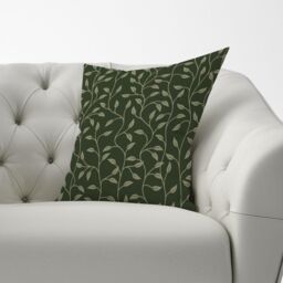 Warren Reed - Designer Green Shrub With Leaves Cushions - Size: 45 cm x 45 cm - thumbnail 3