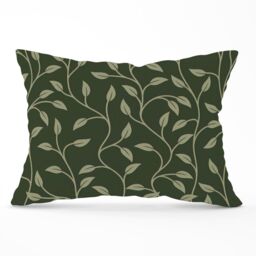 Warren Reed - Designer Green Shrub With Leaves Cushions - Size: 45 cm x 45 cm - thumbnail 1