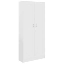 Berkfield Home Book Cabinet White 82.5x30.5x185.5 cm Engineered Wood - thumbnail 1