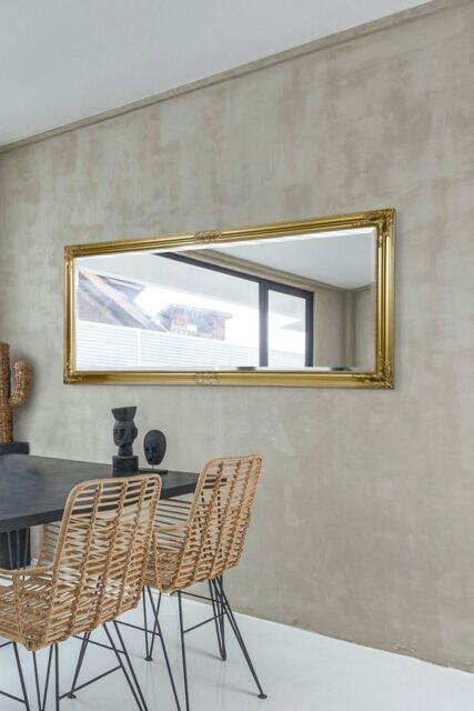 MirrorOutlet 'Austen' Gold Elegant Full Length Wall Mirror 160cm x 73cm - Size: 160 cm x 73 cm - image 1