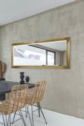 MirrorOutlet 'Austen' Gold Elegant Full Length Wall Mirror 160cm x 73cm - Size: 160 cm x 73 cm - thumbnail 1