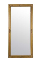 MirrorOutlet 'Austen' Gold Elegant Full Length Wall Mirror 160cm x 73cm - Size: 160 cm x 73 cm - thumbnail 2