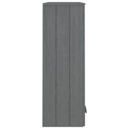 Berkfield Home Top for Highboard HAMAR Dark Grey 85x35x100cm Solid Wood Pine - Size: 85 x 35 x 100 cm - thumbnail 5