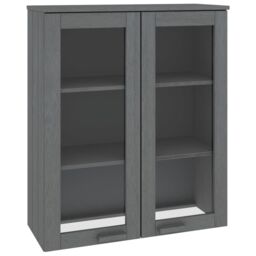 Berkfield Home Top for Highboard HAMAR Dark Grey 85x35x100cm Solid Wood Pine - Size: 85 x 35 x 100 cm - thumbnail 2
