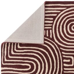 The Rug Shop UK Brown Handmade Wool Modern Abstract Easy To Clean Area Rug - Size: 200 cm x 290 cm - thumbnail 4
