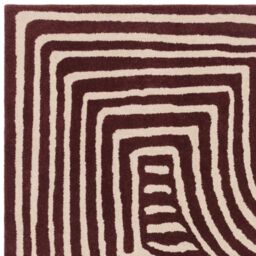 The Rug Shop UK Brown Handmade Wool Modern Abstract Easy To Clean Area Rug - Size: 200 cm x 290 cm - thumbnail 3