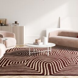 The Rug Shop UK Brown Handmade Wool Modern Abstract Easy To Clean Area Rug - Size: 200 cm x 290 cm - thumbnail 2