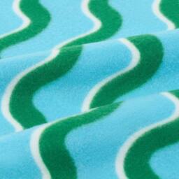 OHS Swirl Polar Fleece Throw Blanket Lightweight Bedspread in Blue - Size: 120 cm x 150 cm - thumbnail 5