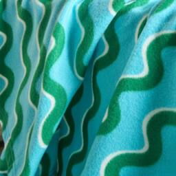 OHS Swirl Polar Fleece Throw Blanket Lightweight Bedspread in Blue - Size: 120 cm x 150 cm - thumbnail 2