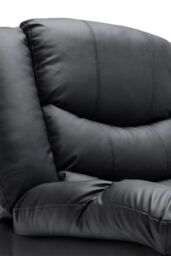 More4Homes Seattle 2 Seater Electric High Back Bonded Leather Recliner Sofa in Black - thumbnail 5