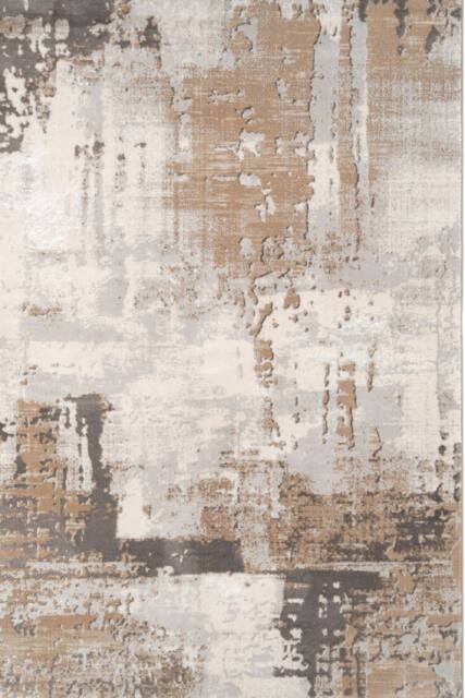 Kukoon Cream Beige Modern Contemporary Abstract Small Doormat Rug 60cm x 110cm in Light Beige - Size: 60 cm x 110 cm - image 1