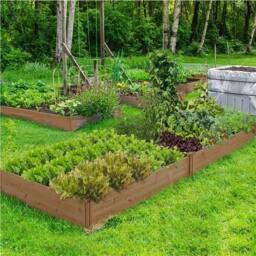 Kelvenix Wooden Raised Garden Bed in Dark Brown - Size: 100g - thumbnail 3