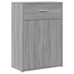 Berkfield Home Sideboards 2 pcs Grey Sonoma 60x30x84 cm Engineered Wood - Size: 60 x 30 x 84 cm - thumbnail 4