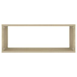 Berkfield Home Wall Cube Shelf 6 pcs Sonoma Oak 60x15x23 cm Engineered Wood in Light Tan - Size: 60 x 15 x 23 cm - thumbnail 5