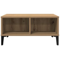 Berkfield Home Coffee Table Artisan Oak 60x60x30 cm Engineered Wood in Brown - Size: 60 x 60 x 30 cm - thumbnail 5