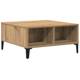 Berkfield Home Coffee Table Artisan Oak 60x60x30 cm Engineered Wood in Brown - Size: 60 x 60 x 30 cm - thumbnail 2