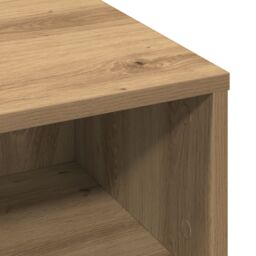 Berkfield Home Coffee Table Artisan Oak 60x60x30 cm Engineered Wood in Brown - Size: 60 x 60 x 30 cm - thumbnail 8