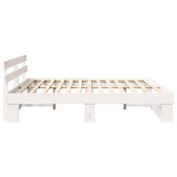 Berkfield Home Traditional with Headboard White 180 x 200 cm Solid pine wood - thumbnail 6