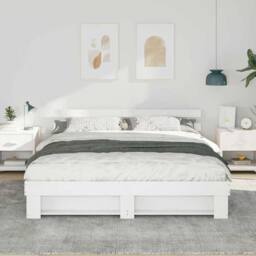Berkfield Home Traditional with Headboard White 180 x 200 cm Solid pine wood - thumbnail 4