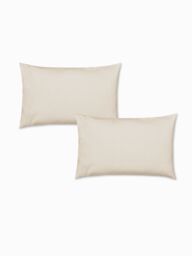 Catherine Lansfield 'Brushed Cotton' Pillowcase Pair in Cream - Size: Standard Pillow Case - thumbnail 3