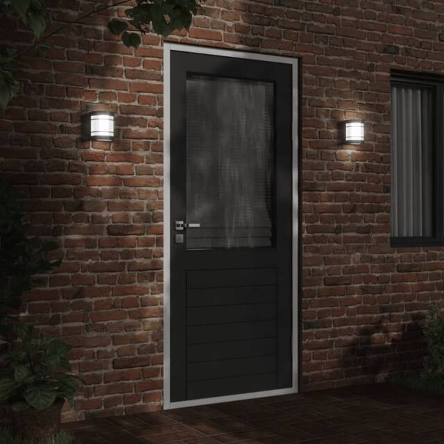 Berkfield Home Outdoor Wall Light Black Stainless Steel - image 1