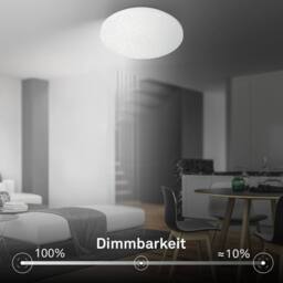 BRILONER White Ceiling Light LED Starry Sky Colour Changing CCT Bedroom 340mm - thumbnail 6