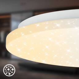 BRILONER White Ceiling Light LED Starry Sky Colour Changing CCT Bedroom 340mm - thumbnail 3