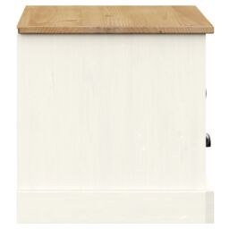 Berkfield Home TV Cabinet VIGO White 106x40x40 cm Solid Wood Pine - Size: 106 x 40 x 40 cm - thumbnail 6