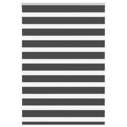 Berkfield Home Elegant Zebra Blind Black 115x150 cm Fabric Width 110.9 cm Polyester - thumbnail 2