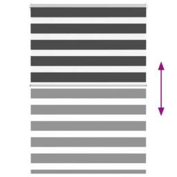 Berkfield Home Elegant Zebra Blind Black 115x150 cm Fabric Width 110.9 cm Polyester - thumbnail 5