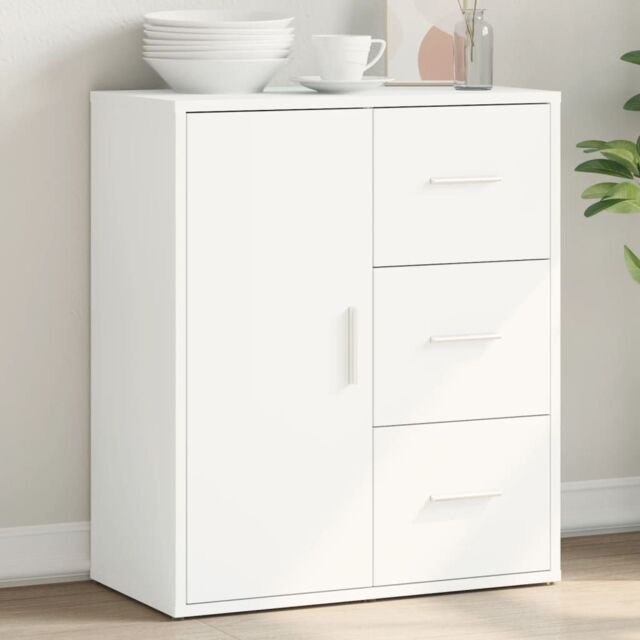 Berkfield Home Sideboard White 60x31x70 cm Engineered Wood - Size: 60 x 31 x 70 cm - image 1