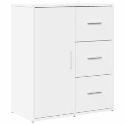 Berkfield Home Sideboard White 60x31x70 cm Engineered Wood - Size: 60 x 31 x 70 cm - thumbnail 2