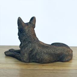 Animal Crackers German Shepherd Dog Figurine, Leonardo Reflections, Gift Boxed in Bronze - thumbnail 7